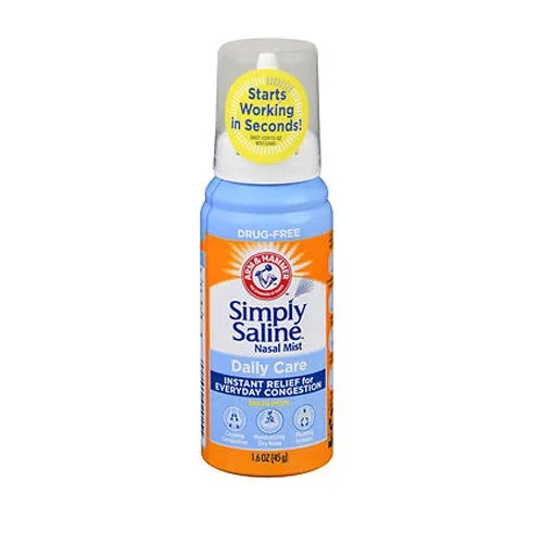 Arm & Hammer, Simply Saline Nasal Mist Daily Care Original, 1.6 Oz