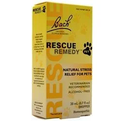 Bach Flower Remedies Rescue Remedy Pet – Natural Stress Relief For Pets 20 mL
