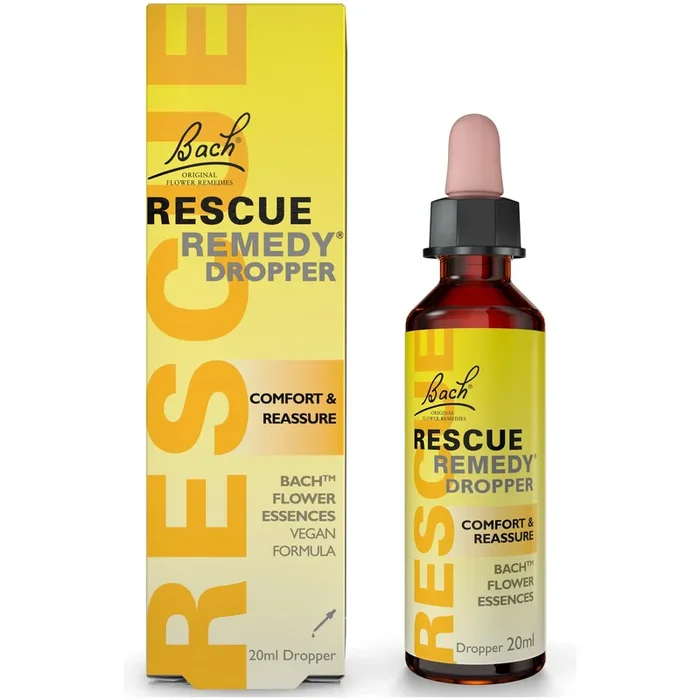Bach Rescue Remedy Natural Stress Relief Drops 20ml – 2 Pack