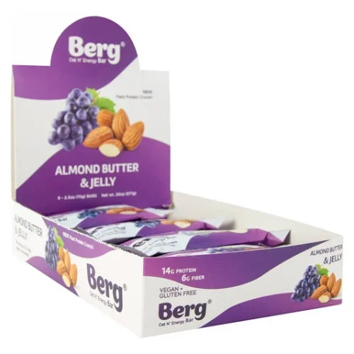 Berg Bites, Berg Bar Almonds Butter & Jelly, 8 Count