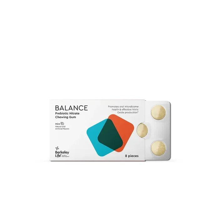 Berkeley Life Professional, Prebiotic Nitrate Chewing Gum, 8 pieces
