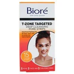 Biore T-Zone Targeted Deep Cleansing Pore Strips 15 strip