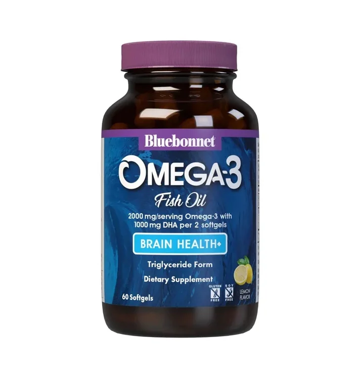Bluebonnet Omega-3 Fish Oil Brain Health 120 Softgel