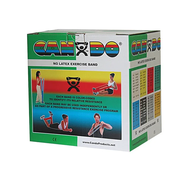 Cando Exercise Band Latex Free 50yd Green 1 RL