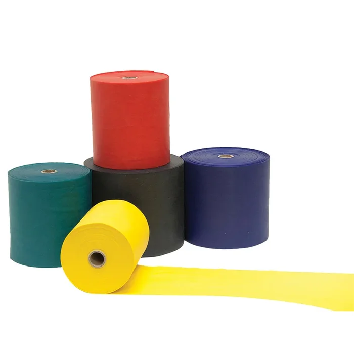 Cando Latex Exercise Band Low Powder Yellow 50yd 1 RL