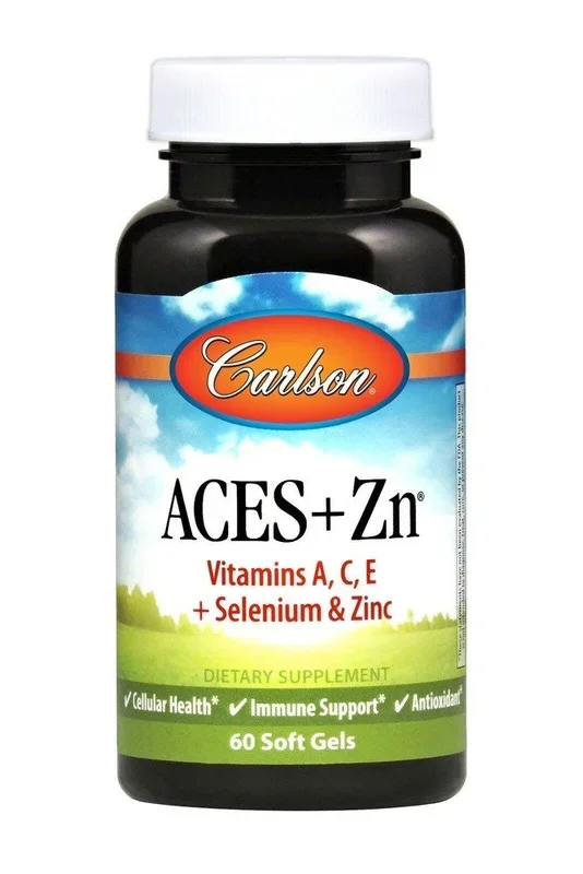 Carlson Laboratories Aces + Zn Antioxidants 60 Softgel