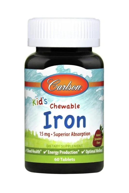 Carlson Laboratories Kid’s Chewable Iron 60 Chewable