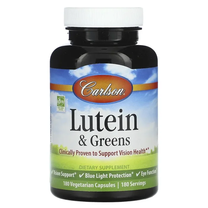 Carlson Labs, Lutein 15mg + Kale, 180 Capsules