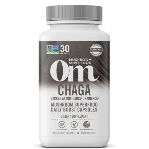 Chaga 90 vegcaps By Om Mushroom