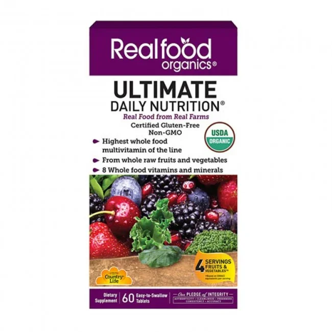 Country Life Real Food Organics Ultimate Daily Nutrition 60 Tablets