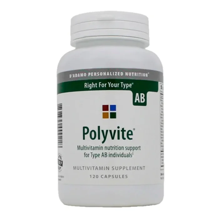 D’Adamo Polyvite Type AB 120 Capsules – 2 Pack