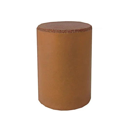 Dedeco 0091 Rubber Abrasive Cone – Cylinder 1 x 3/4 – Brown Extra Coarse Aluminum Oxide 1/Unit