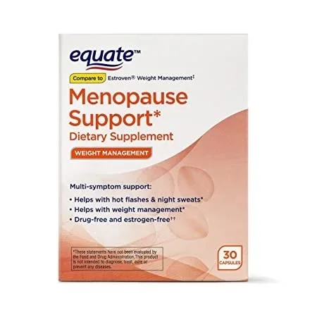 Equate Weight Management Menopause Support* Supplement, 30ct, Capsules