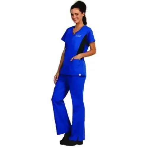Fashion Seal Uniforms – Scrub Shirt X-Small Royal Blue Short Sleeve Female – 7180-XS