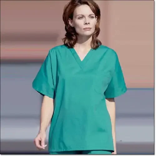 Fashion Seal Uniforms – Scrub Shirt X-Small Teal 1 Pocket Extra Long Cap Sleeve Unisex – 78709-XS