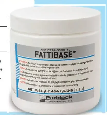 Fattibase – Suppository Base 1 lb. – 00574030816