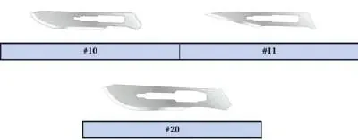 Feather – Scalpel Conventional No. 10 Stainless Steel / Plastic Classic Grip Handle Sterile Disposable – 2975 10