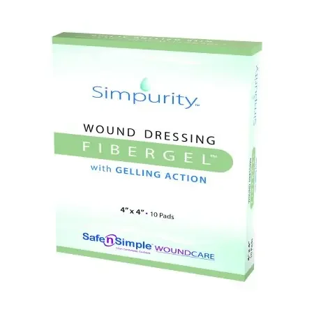 FiberGel – Hydrogel Dressing 4 X 4 Inch Square Sterile – SNS56704