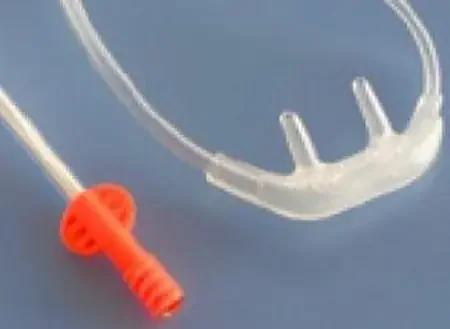 FilterLine – ETCO2 Nasal Sampling Cannula with O2 Delivery With Oxygen Delivery Adult Curved Prong / NonFlared Tip – 007739