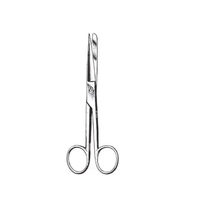 Fine Surgical – Operating Scissors 5-1/2 Inch Length Mid Grade Stainless Steel NonSterile Finger Ring Handle Straight Sharp Tip / Blunt Tip – GS-10-550