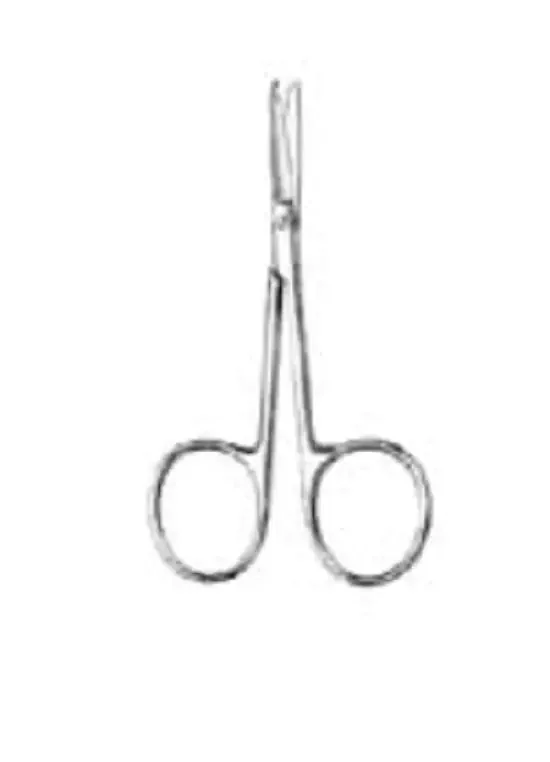 Fine Surgical – Stitch Scissors Spencer 3-1/2 Inch Length Mid Grade Stainless Steel NonSterile Finger Ring Handle Straight – GS-19-460