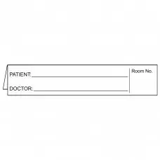 First Healthcare Products – Pre-Printed Label Advisory Label White Cardstock Patient_Doctor_ Black Patient Information 1 X 5 Inch – 4266F-01