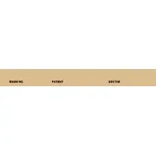 First Healthcare Products – Pre-Printed Label Chart Tab Tan Paper Room No_Paitent_Doctor_ Black Patient Information 1-3/8 X 5-3/8 Inch – 5063-15