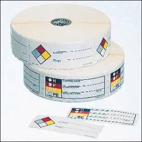 Fisherbrand – Pre-Printed Label Warning Label White Paper Right to Know Symbol Gray / Red / Yellow Biohazard 1-1/2 X 3 Inch – 18999789