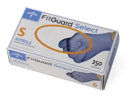 FitGuard Select – Exam Glove Small NonSterile Nitrile Standard Cuff Length Textured Fingertips Violet Chemo Tested – FG2601