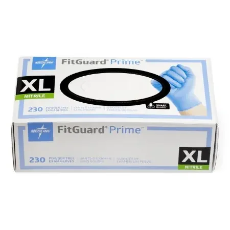 FitGuard Select – Exam Glove X-Large NonSterile Nitrile Standard Cuff Length Textured Fingertips Blue Chemo Tested – FG2604
