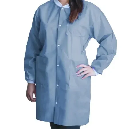 FitMe – Lab Coat Ceil Blue 2X-Large Knee Length Disposable – UGC-6603-XXL