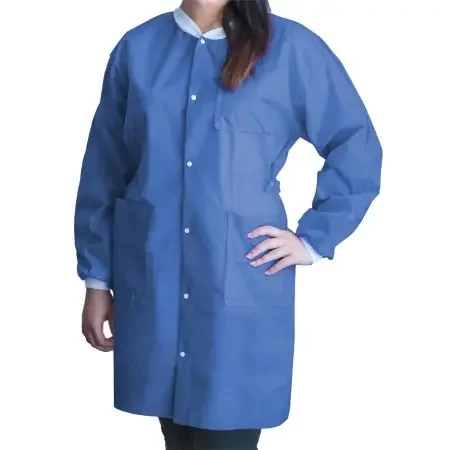FitMe – Lab Coat Medical Blue 2X-Large Knee Length Disposable – UGC-6613-XXL