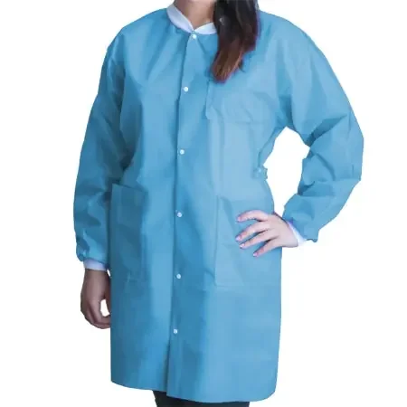 FitMe – Lab Coat Sky Blue 2X-Large Knee Length Disposable – UGC-6601-XXL