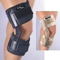 FLA FlexLite – Knee Brace X-Small Hook and Loop Strap Closure 14 to 15 Inch Thigh Circumference / 13 to 14-1/2 Inch Calf Circumference Left or Right Knee – 37-108SMBLK