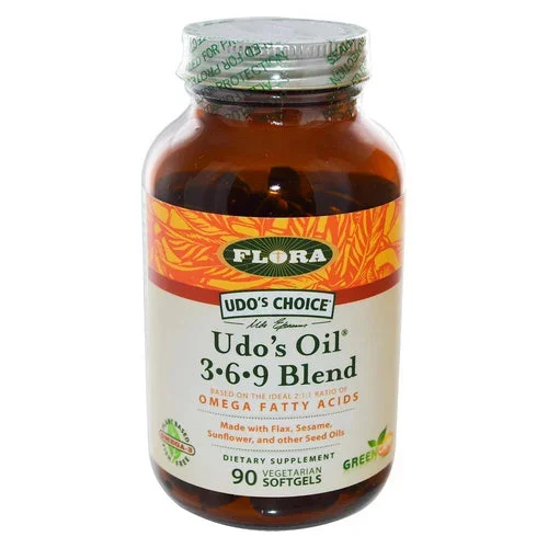 Flora, Udo’s Choice Udo’s Oil 3-6-9 Blend, 90 Softgels