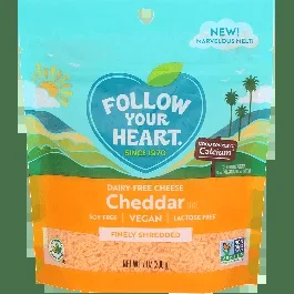 Follow Your Heart Dairy-Free Cheese Cheddar Finely Shredded-7 oz