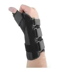 FormFit Thumb Spica – Thumb Splint Small D-Ring / Hook and Loop Strap Closure Left Hand Black – 30302C
