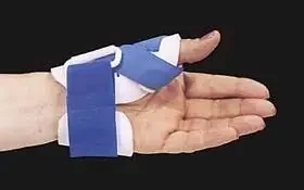 Freedom – Thumb Splint Large Hook and Loop Closure Left or Right Hand Blue / White – 5924