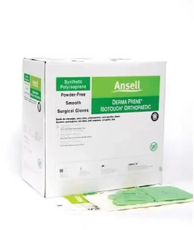 GAMMEX Non-Latex PI Ortho – Surgical Glove Size 7.5 Sterile Pair Polyisoprene Extended Cuff Length Smooth Light Green Not Chemo Approved – 20686575