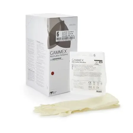 GAMMEX Non-Latex Sensitive – Surgical Glove Size 6 Sterile Pair Polychloroprene Extended Cuff Length Smooth Cream Chemo Tested – 20277260