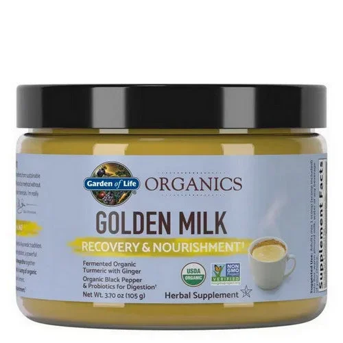 Garden of Life, Organics Golden Milk Powder, 3.7 Oz