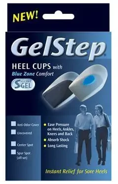 GelStep – Heel Cup Large Without Closure Male 9 to 11-1/2 / Female 10-1/2 to 12 Left or Right Foot – 5050-L