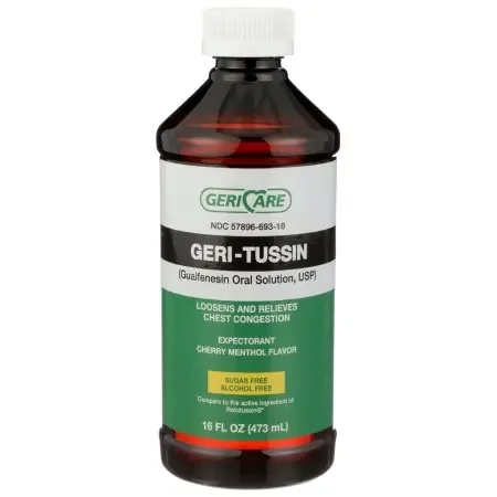 Geri-Care – Cold and Cough Relief 100 mg / 5 mL Strength Liquid 16 oz. – QROB-16-GCP