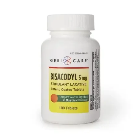 Geri-Care – Laxative Tablet 100 per Bottle 5 mg Strength Bisacodyl USP – 441-01-GCP