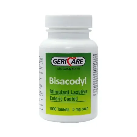 Geri-Care – Laxative Unflavored Tablet 1,000 per Bottle 5 mg Strength Bisacodyl USP – 441-10-GCP