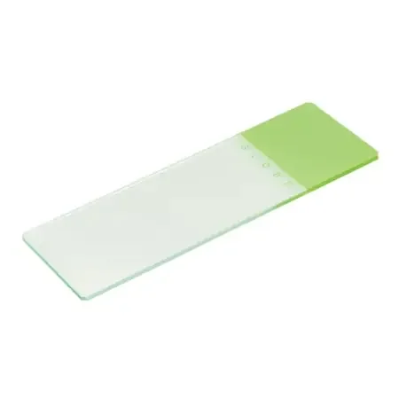Globe 1324 Series – Microscope Slide 25 X 75 X 1.1 mm Green Frosted End – 1324G