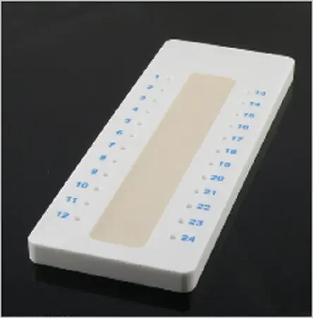 Globe Scientific – Capillary Tube Holding Tray 24 Place with Sigillum Wax Sealent For Microhematocrit Capillary Tubes – 51601