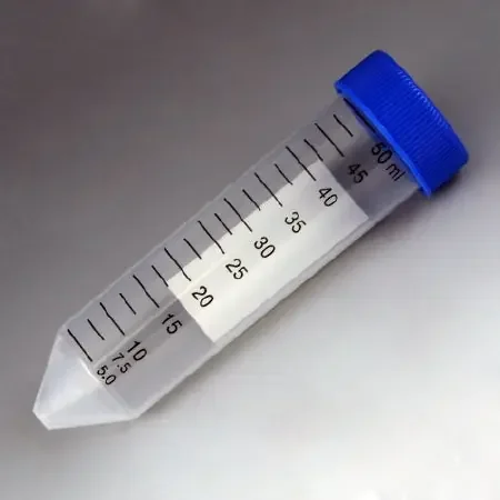 Globe Scientific – Centrifuge Tube Conical Bottom Plain 30 X 115 mm 50 mL Blue Screw Cap Polypropylene Tube – 6287