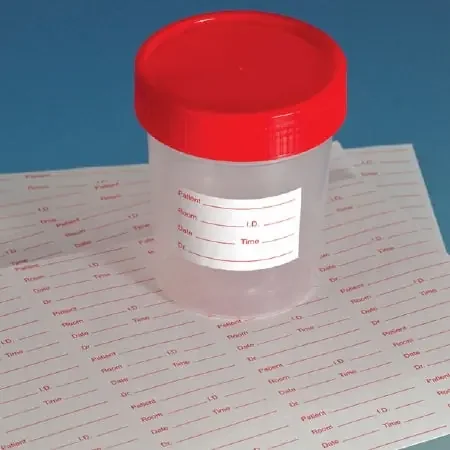 Globe Scientific – Pre-Printed Label Laboratory Use White Paper Pre-Printed Temp Black Lab / Specimen – 112192