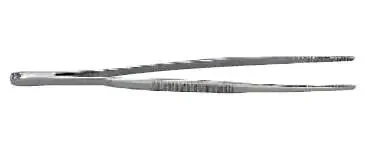 Grafco – Dressing Forceps 4-1/2 Inch Length Stainless Steel NonSterile NonLocking Thumb Handle Straight Serrated Tips – 2743